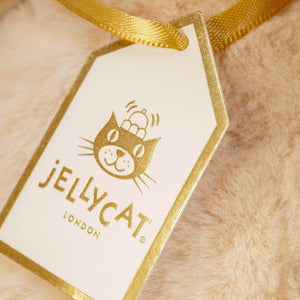 Jellycat of the luxury label that is attached to the Luxe Bunny Willow.