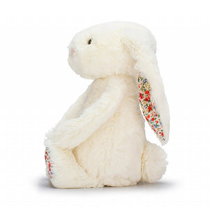 Side image of Jellycat Bashful Bunny in cream colour.