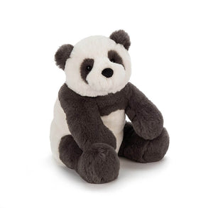 Jellycat Harry Panda soft toy charcoal grey and white