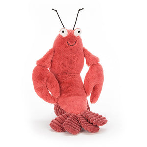 Jellycat Larry Lobster with claws,antennae and cord tail