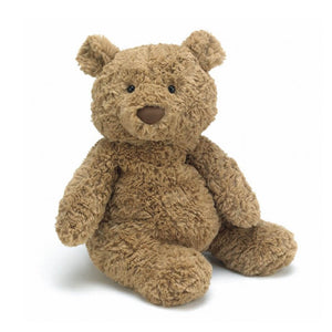 Bartholomew Bear is a super soft light brown bear, ideal bed companion for children.