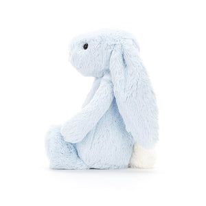 Jellycat bashful bunny in pastel blue children’s soft toy. 
