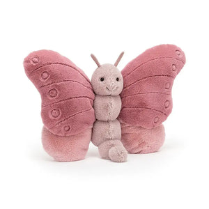 Jellycat Beatrice Butterfly is a pink winged butterfly children’s soft toy with big wings and a squishy soft body.