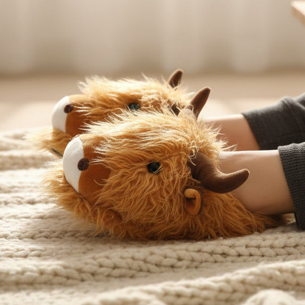 Highland Cow Slippers