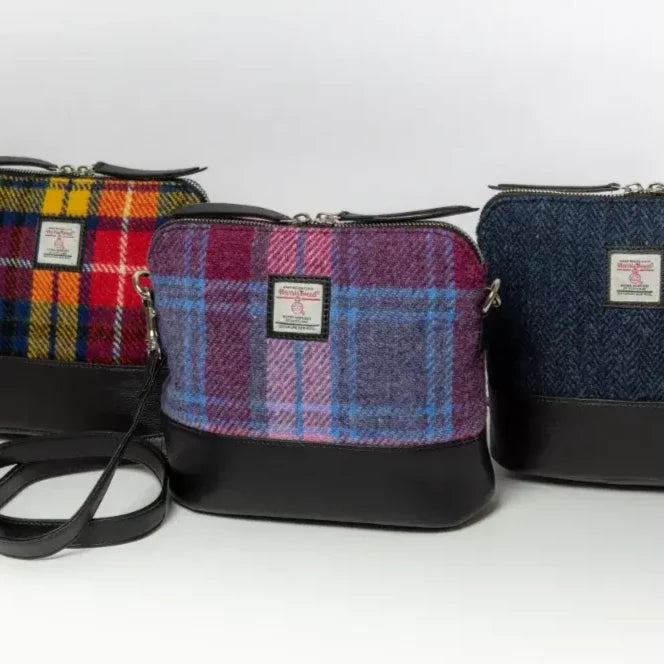 Three Harris Tweed Maccessori Shoulder Bags 