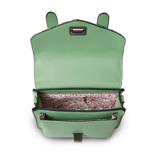 Mini Harris Tweed Satchel / Handbag (Green Dogtooth) Bags Snowpaw Contempo