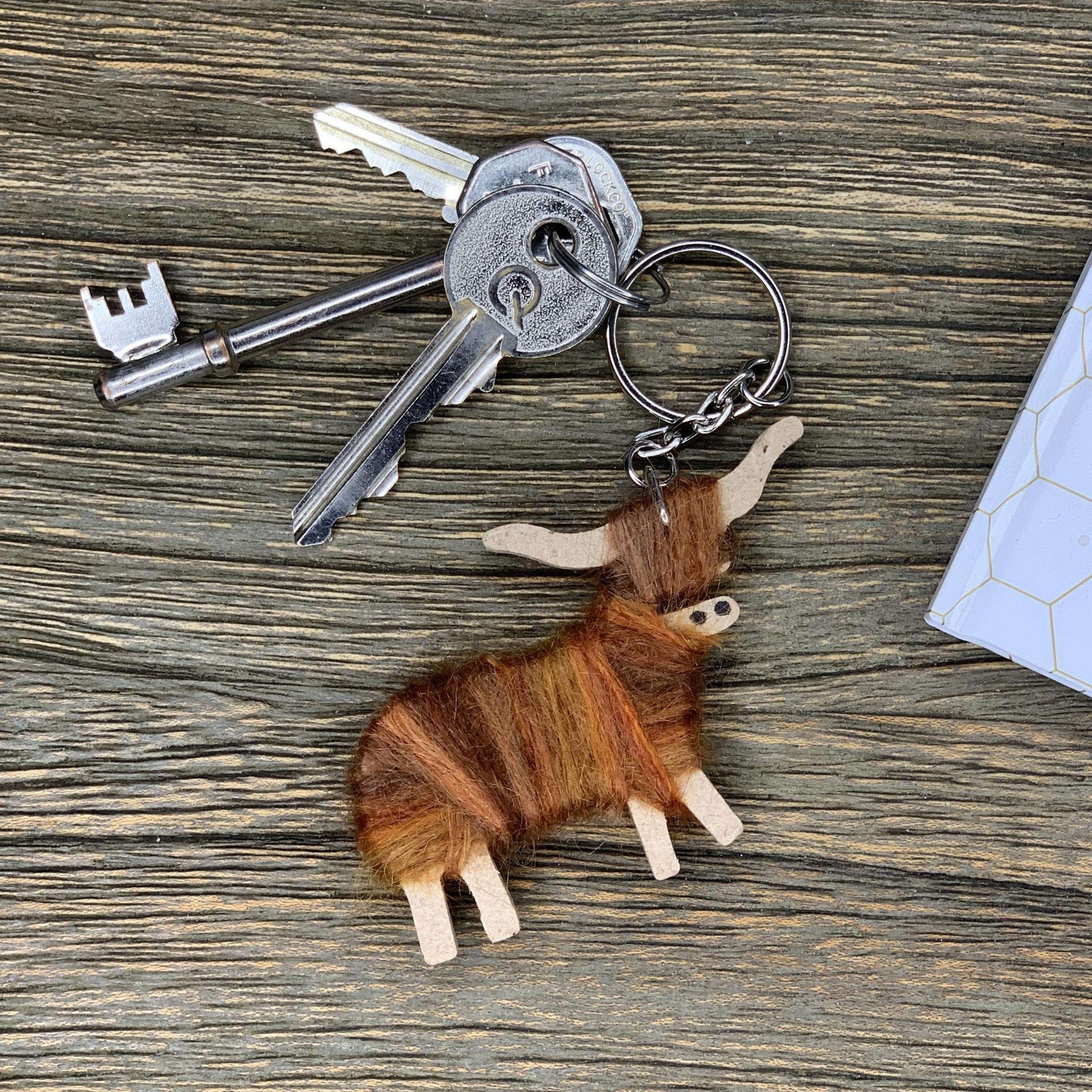 Scottish Highland Cow Keyrings
