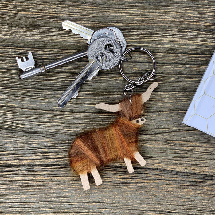 Scottish Highland Cow Keyrings