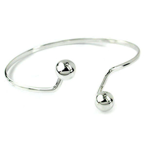 Sterling Silver Interlinked Ball Bangle Bracelet Jewellery Peace of Mind Contempo